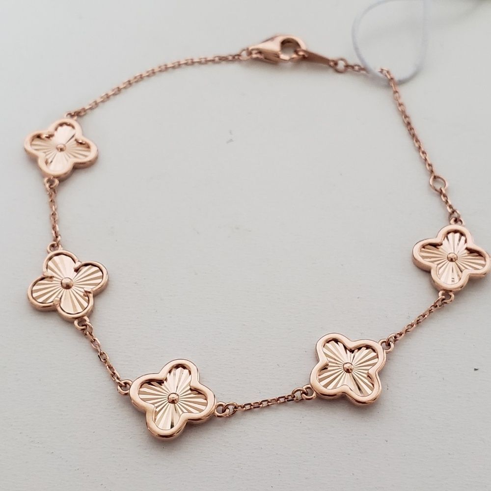 Rachel Zoe Sterling Silver Clover Bracelet